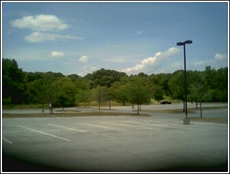 An empty parking lot